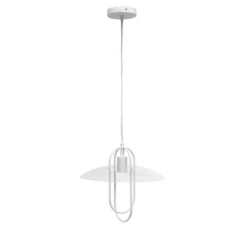 Lalia Home Lalia Home 1 Light Elongated Metal Pendant Light, White LHP-3000-WH